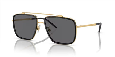 Dolce Gabbana DG2220 02/81 Man Acetate Sunglasses with Black Polarized Lenses