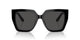 Dolce Gabbana 2025 NEW Model DG4438 501/87 Woman Sunglasses Black Acetate Black Lenses