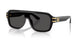 Dolce Gabbana 2025 NEW Model DG4507  501/87 Unisex Pilot Sunglasses Black Acetate with Black Lenses