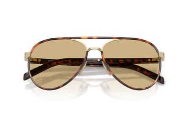Prada NEW PILOT MODEL PR B57S 21E10R Unisex Aviator Metal Acetat Sunglass Havana Brown