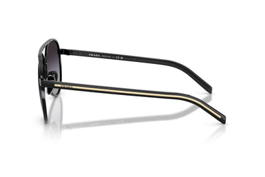 Prada NEW PILOT MODEL PR B57S AAV90A Unisex Aviator Metal Acetat Sunglass Black