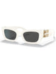 Miu Miu MU 09WS 1425S0 Women Cat Eye Sunglasses White Sunglasses