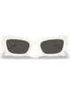 Miu Miu MU 09WS 1425S0 Women Cat Eye Sunglasses White Sunglasses