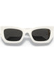 Miu Miu MU 09WS 1425S0 Women Cat Eye Sunglasses White Sunglasses
