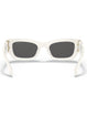 Miu Miu MU 09WS 1425S0 Women Cat Eye Sunglasses White Sunglasses