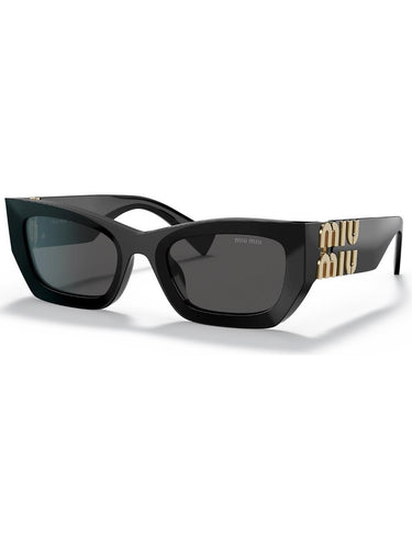 Miu Miu MU 09WS 1AB5S0 Women Cat Eye Sunglasses Black Summer Sunglasses