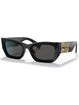 Miu Miu MU 09WS 1AB5S0 Women Cat Eye Sunglasses Black Summer Sunglasses