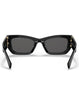 Miu Miu MU 09WS 1AB5S0 Women Cat Eye Sunglasses Black Summer Sunglasses
