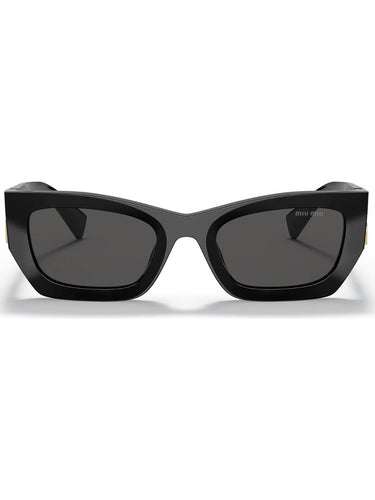 Miu Miu MU 09WS 1AB5S0 Women Cat Eye Sunglasses Black Summer Sunglasses