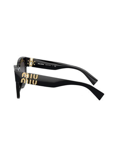 Miu Miu MU 01YS 1AB5D1 Women Cat Eye Sunglasses Black Summer Sunglasses