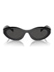 Prada PR 26ZS 16K08Z Women Cat Eye Sunglasses Black Summer Eyewear