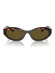 Prada PR 26ZS 14L09Z Women Cat Eye Sunglasses Brown Summer Glasses