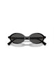 Miu Miu MU 04ZS 1AB5S0 Oval Black Sunglasses 2025 Sunglasses