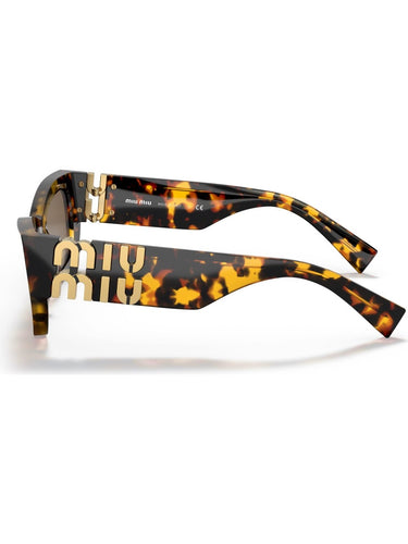 Miu Miu MU 09WS VAU06B Women Cat Eye Sunglasses Havana Sunglasses