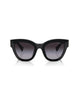 Miu Miu MU 01YS 1AB5D1 Women Cat Eye Sunglasses Black Summer Sunglasses