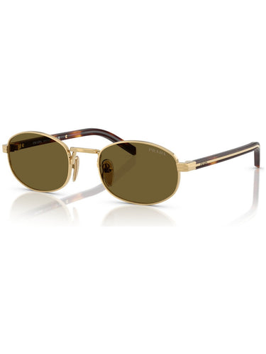 Prada PR B53S 5AK09Z Unisex Oval Metal Gold Sunglass