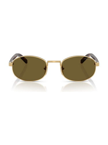 Prada PR B53S 5AK09Z Unisex Oval Metal Gold Sunglass