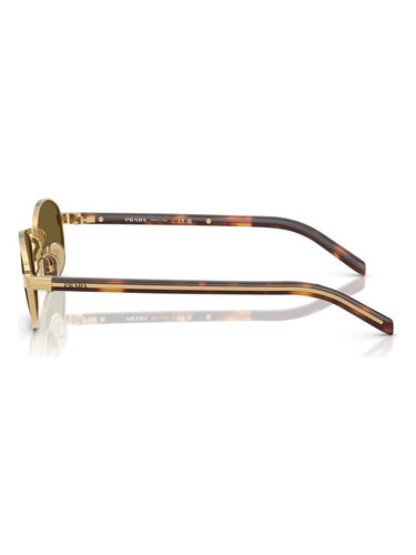 Prada PR B53S 5AK09Z Unisex Oval Metal Gold Sunglass
