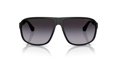 Emporio Armani EA4029 50638G MEN Sunglasses Rubber Black with Black Gradient Lenses