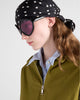 Prada 2025 NEW Model PR B21S CATWALK Sunglass Black with Purple Lenses