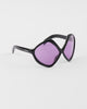Prada 2025 NEW Model PR B21S CATWALK Sunglass Black with Purple Lenses