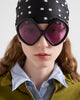 Prada 2025 NEW Model PR B21S CATWALK Sunglass Black with Purple Lenses