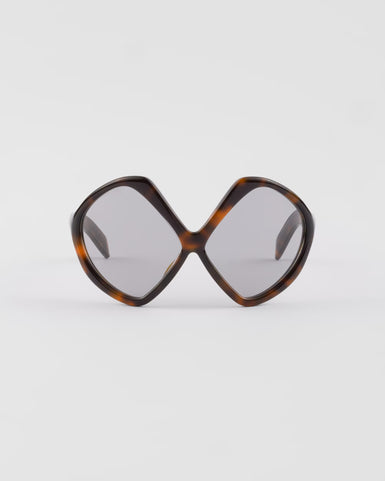 Prada 2025 NEW Model PR B21S CATWALK Sunglass Havana with Grey Lenses
