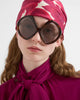 Prada 2025 NEW Model PR B21S CATWALK Sunglass Havana with Grey Lenses