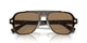 Versace VE2199 1252LA MEN Sunglasses Havana Brown Acetate and Metal combination with Brown POLARIZED Lenses