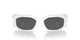 Versace BIGGIE VE4361 401/87 Unisex Sunglasses White Acetate with Dark Grey Lenses