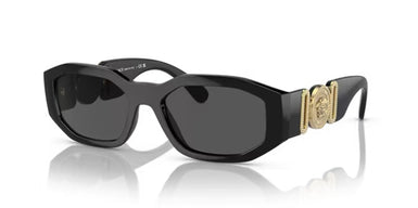 Versace BIGGIE VE4361 GB1/87 Unisex Sunglasses Black Acetate