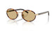 Prada NEW ROUND MODEL PR B56S 21E10R Unisex Round Metal Acetat Sunglass Havana Brown