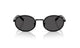 Prada NEW ROUND MODEL PR B56S AAV08Z Unisex Round Metal Acetat Sunglass Black