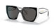 Prada PR 15WS 09Q5S0 Woman Sunglasses Black Frame with White Temples