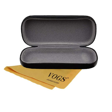 Polarized Hexagonal Sunglasses Vogs 630A Black Eyewear Smoked Grey Lenses