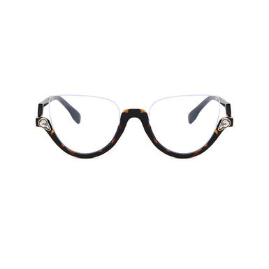 CAT EYE Computer Eyewear Sanches Leopart Optical Plastic Frame with BLUE BLOCK LENS