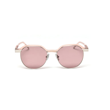 UV400 Hexagonal Unisex Fashion Sunglasses Sanches Eyewear Crsystal Pink Frame Pink Lens PK13-CLK05