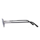 Polarized Oval Sunglasses Sanches 6005 Silver Eyewear Smoked Grey Lenses Sanches Eyewear