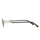 Polarized Oval Sunglasses Sanches 6005 Gold Eyewear Smoked Grey Lenses