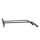 Polarized Oval Sunglasses Sanches 6005 Black Eyewear Smoked Grey Lenses