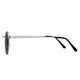 Polarized Round Sunglasses Sanches Retro Eyewear Silver Frame Smoked Grey Lenses
