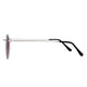 Polarized Round Sunglasses Sanches Retro Eyewear Silver Frame Red Lenses