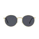 Polarized Round Sunglasses Sanches Retro Eyewear Gold Frame Smoked Grey Lenses