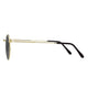 Polarized Round Sunglasses Sanches Retro Eyewear Gold Frame Smoked Grey Lenses
