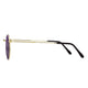 Polarized Round Sunglasses Sanches Retro Eyewear Gold Frame Purple Lenses