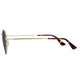Polarized Hexagonal Sunglasses Vogs 630A Gold Eyewear Purple Lenses