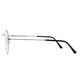Round Retro Eyewear Sanches Silver Optical Metal Frame